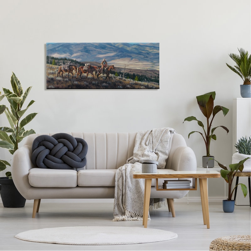 Peinture sur toile Bounteasant Hunt Mountain, H 20 po x l 48 po x P 1,5 po