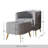Barchovice Upholstered Barrel Chair and Ottoman Set-1624804632