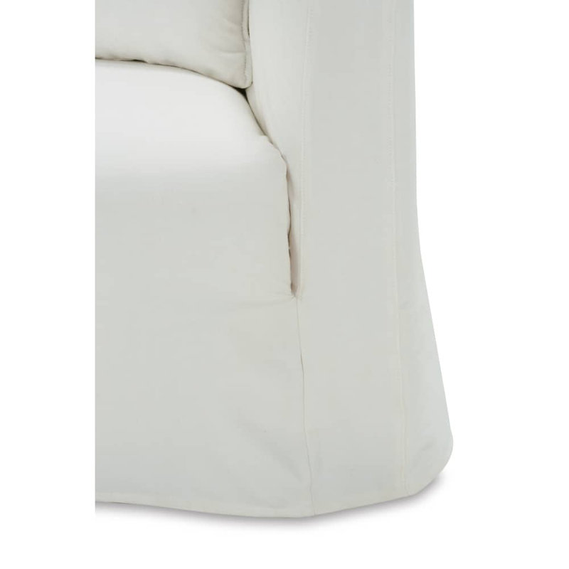 Alana Slipcovered Sofa, Chalk White Linen
