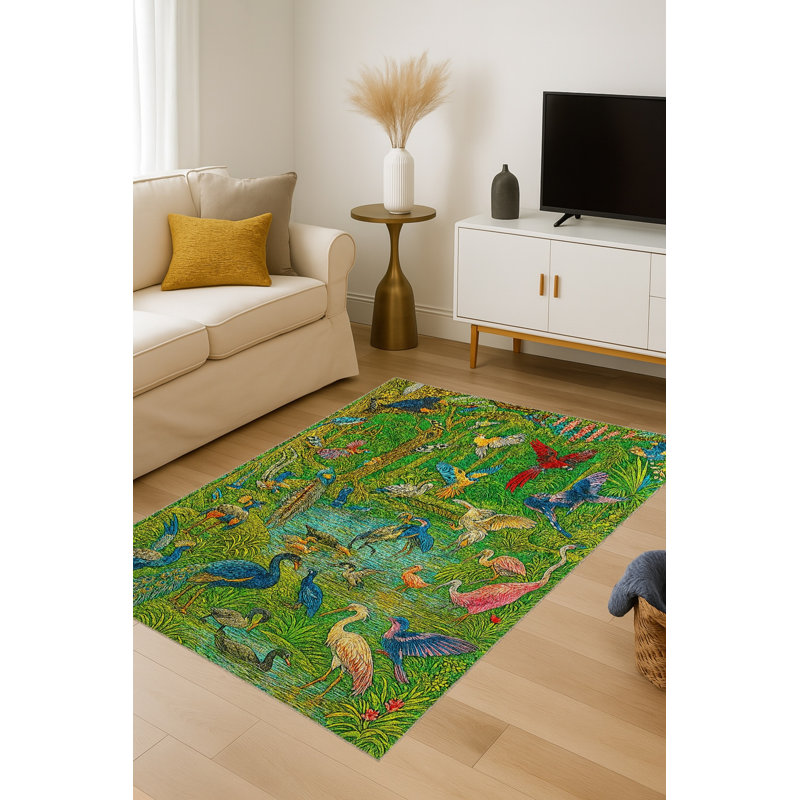 Tapis tissé à la crème Mosso, 2'4" x 3'11"