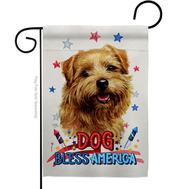 Drapeau de jardin à 2 côtés en polyester 18 x 13 po