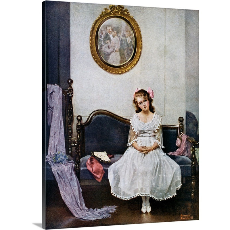 Art mural sur toile The Wallflower, Toile tendue, H 24 po x l 18 po x P 1,25 po