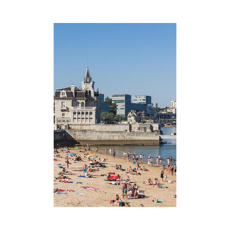 Portugal Cascais, plage et maisons II, H 26 po x l 18 po x 1,5 po