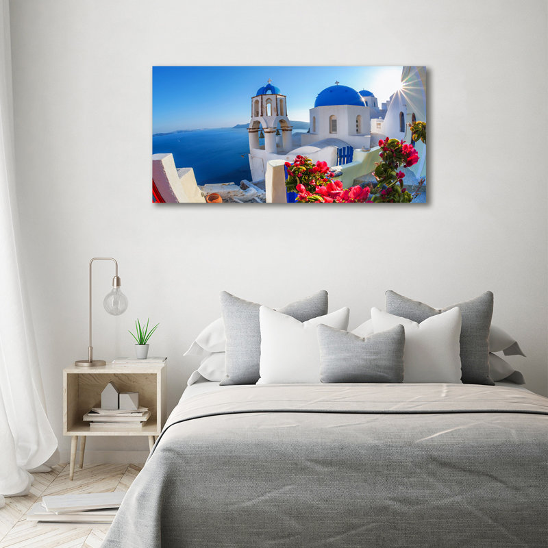 Santorini Greece - No Frame Print on Canvas