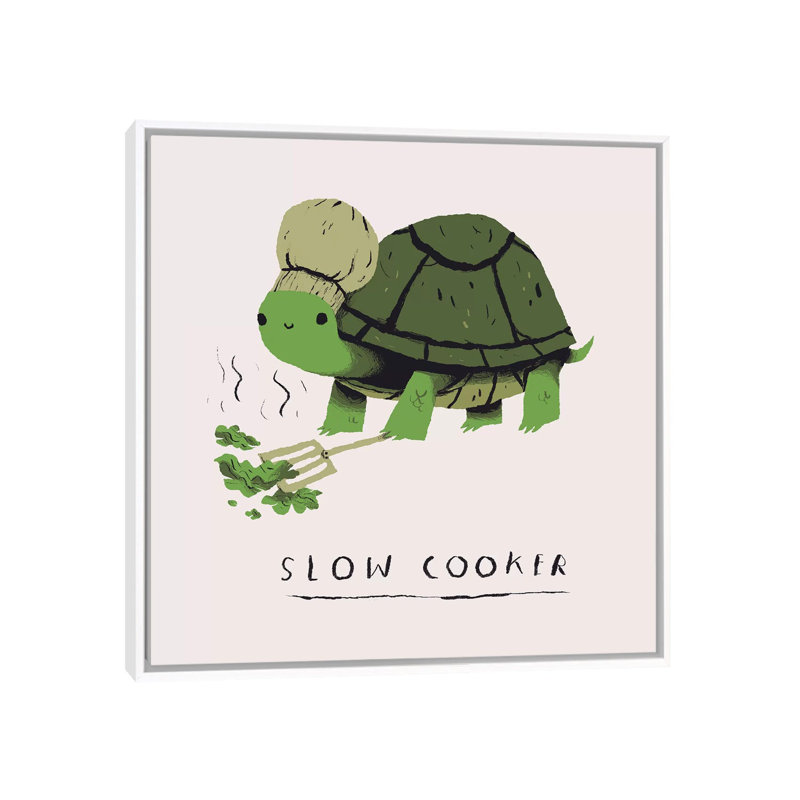 «Slow Cooker» par Louis Roskosch - reproduction d'art, Toile blanche encadrée, Aucun mat, H 26 po x l 26 po x P 1,5 po