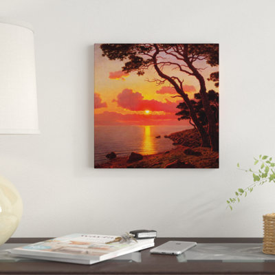 «Calme de Soir, Côte d'azur» par Ivan Fedorovich Choultse, impression sur toile