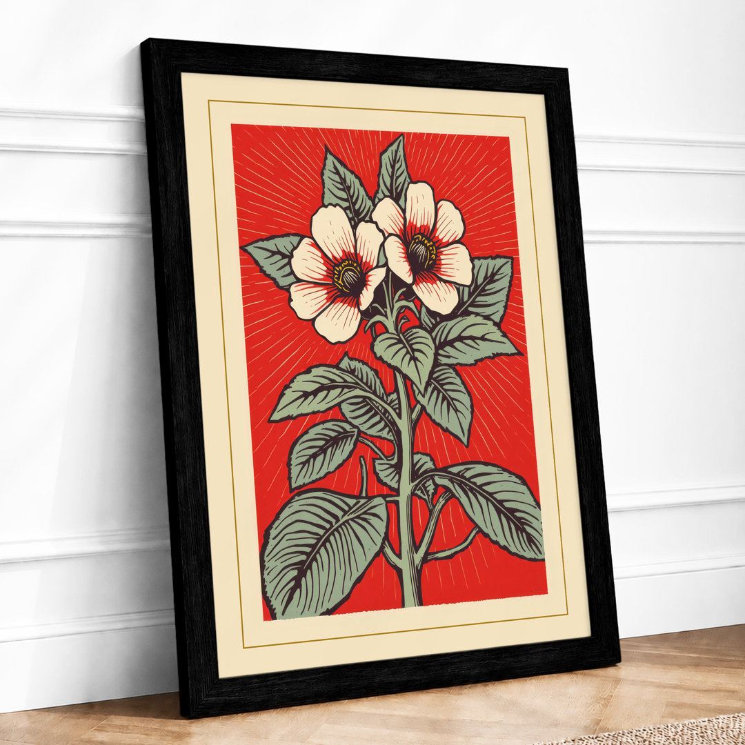 Delicate Bloom Botanical - Framed Print