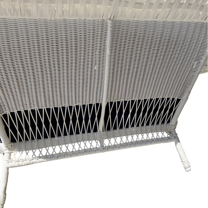 Braylynn 56'' Wide Straight Aluminum Loveseat with Cushions