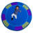KidCarpet.com Cool Colors Circle Classroom Rug, 6'x6' Round