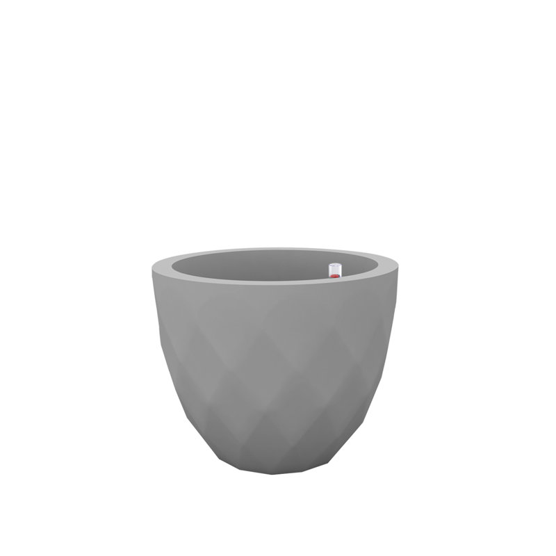 Vases Polyethylene Resin Pot Planter, Steel, 17.75" H x 21.75" W x 21.75" D