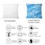 Coussin Blue Whirling Snowflakes-785057840