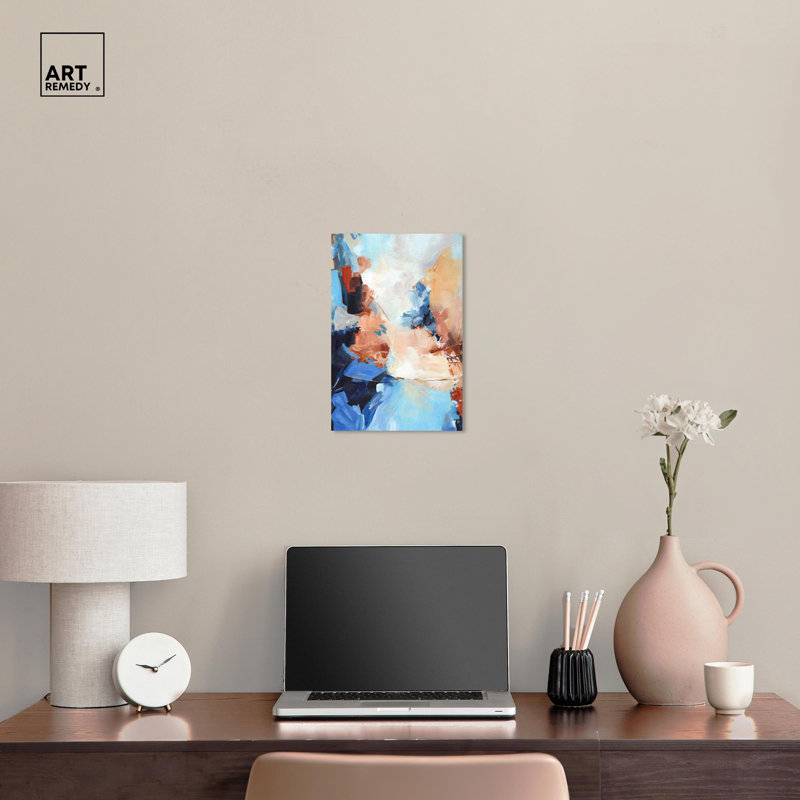 Break the Silence Canvas Abstracts colorés par , H 15 po x l 10 po, Toile tendue