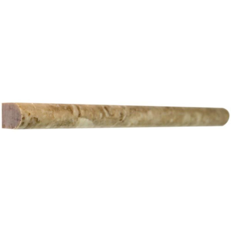 12'' L x 0.75'' W Marble Round Tile Trim