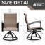 Ensemble repas pour 8 personnes avec fauteuils pivotants en tissu Sunbrella-1870730863