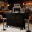 Unité de bar 63 po Modern Black