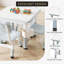 Ensemble de table et 4 chaises pour enfants, hauteur réglable – Surface tableau blanc, bords arrondis, pieds antidérapants, facile à nettoyer, multi-activités pour lire, dessiner, jouer, salle de jeux – Gris pâle, bureau tableau blanc