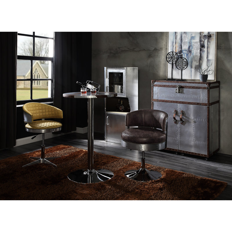Armoire en aluminium avec 1 tablette, rehaussant le décor et la fonctionnalité, ajoutant de l'élégance au rangement