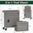 41.1'' Detachable Toolbox Storage Cabinet, 5-Drawer Tool Chest with Wheels (Gray)-778026183