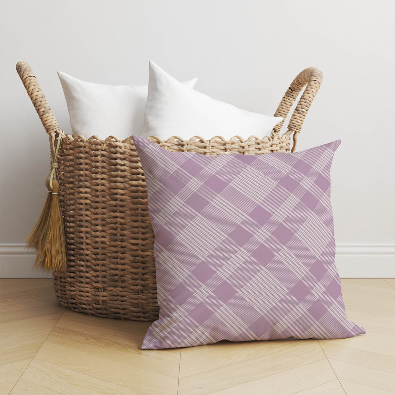 Coussin Lily, Rose, H 26 po x l 26 po