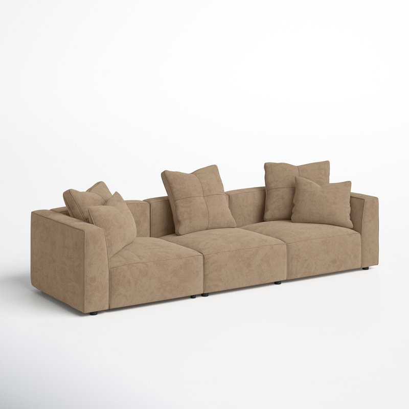 Canapé modulaire Del 117 po, Velours Bella Bella