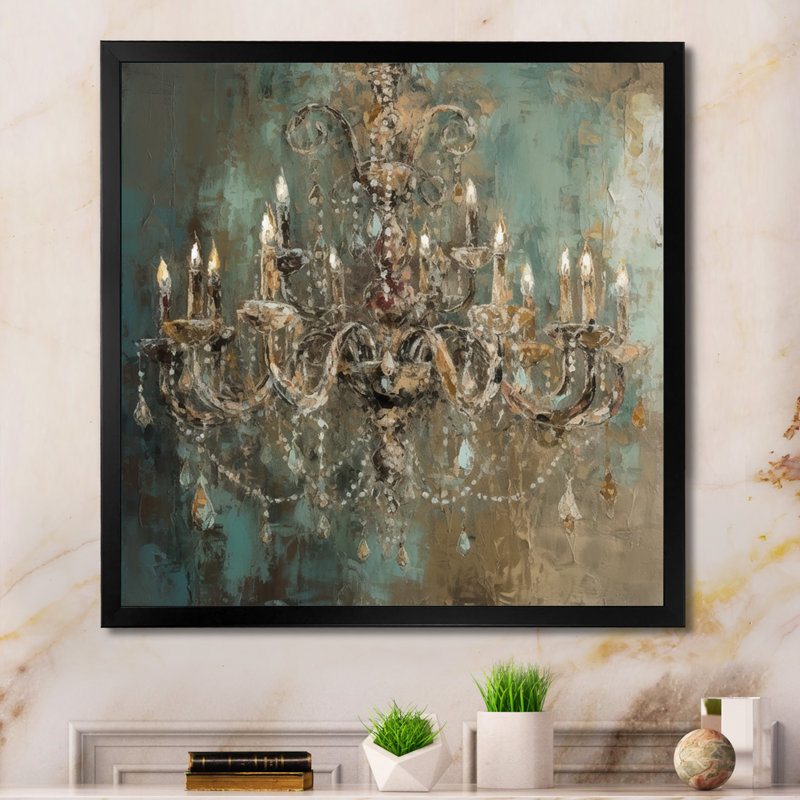 «Pérou Grand Chandelier Showcase III», reproduction sur toile, H 16 po x l 16 po, Impression encadrée, Noir
