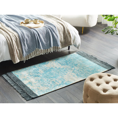 Akeilah Rectangle cm Moroccan Viscose Hand Woven Area Rug