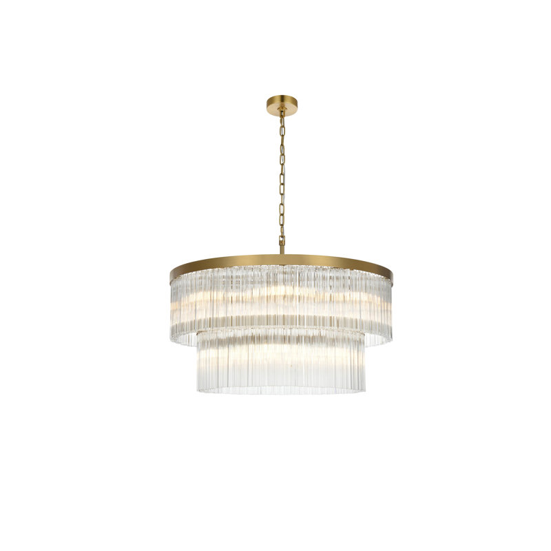 Lustre Lu 32 pouces, Or satiné