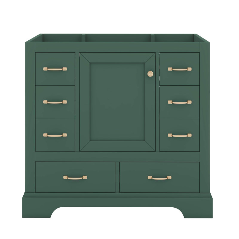 Tablette réglable pour meuble-lavabo moderne 36 po, Vert
