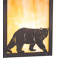 9" Wide Seneca Lone Bear Right Wall Sconce