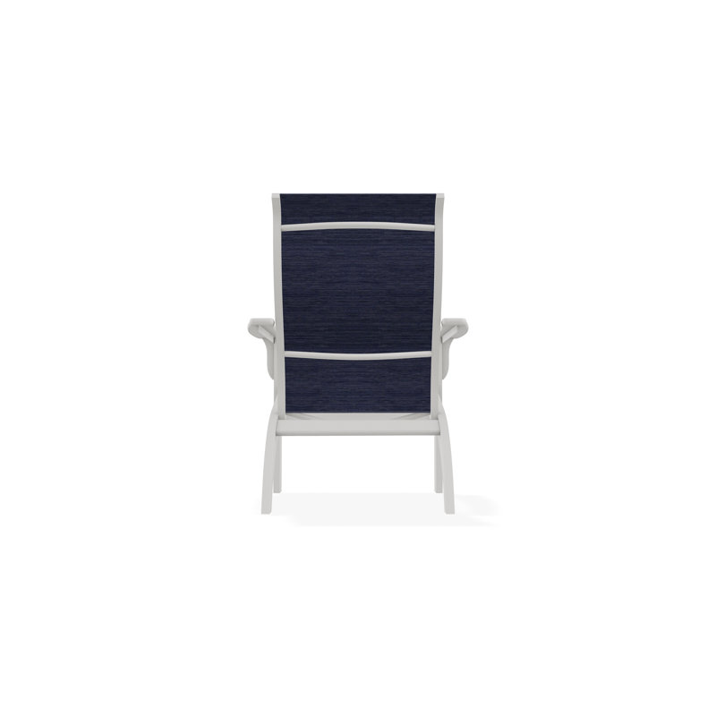 Adirondack MGP Polymer Outdoor Lounge Chair, Collect Indigo, Snow