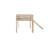 Twin Low Loft Bed with Slide, Ladder & Safety Guardrails – Rubber Wood Kids Bedroom Play Loft,Natural