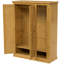 Chunky 3 Door Wood Wardrobe