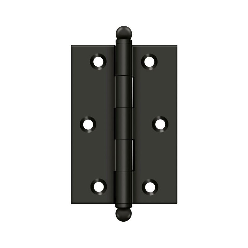 3'' x 2'' Butt Bearing Hinge, Oil-Rubber Bronze