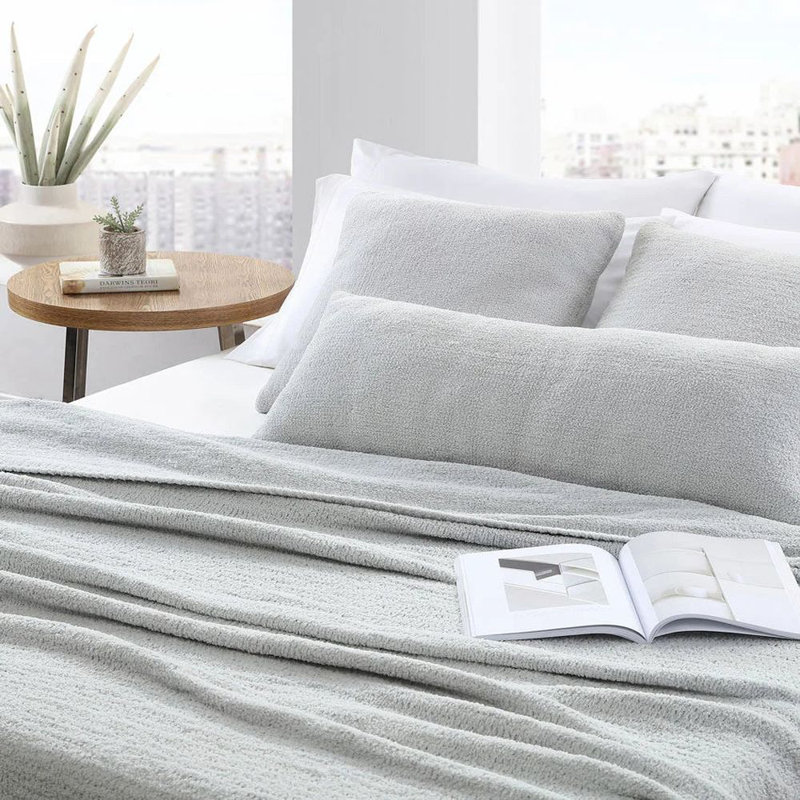 Snug Square Pillow Cover & Insert, Cloud Gray, 20" H x 20" W