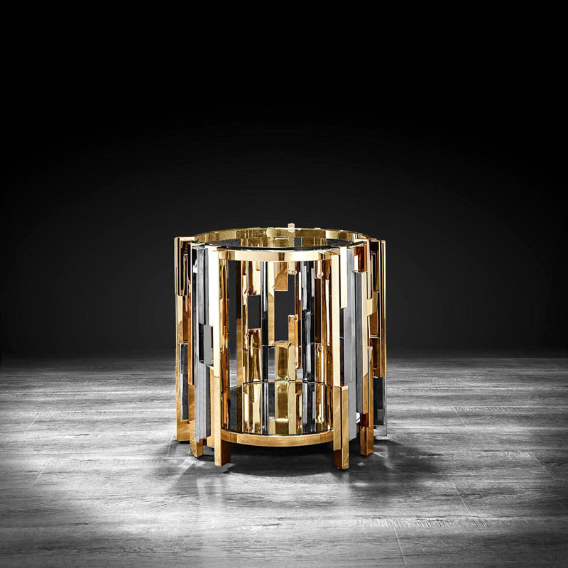 Table de bout en verre