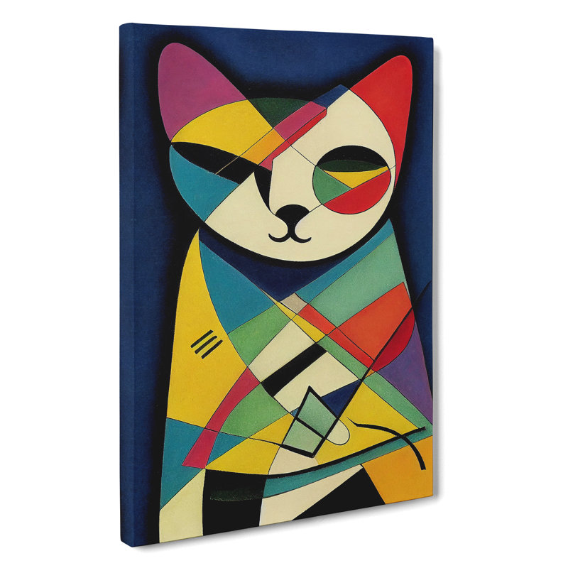 Abstract Cat No.4 - Wrapped Canvas, 50cm H x 35cm W x 3cm D