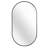 Black 20 x 28 Inch Metal Oval Mirror-1722148827