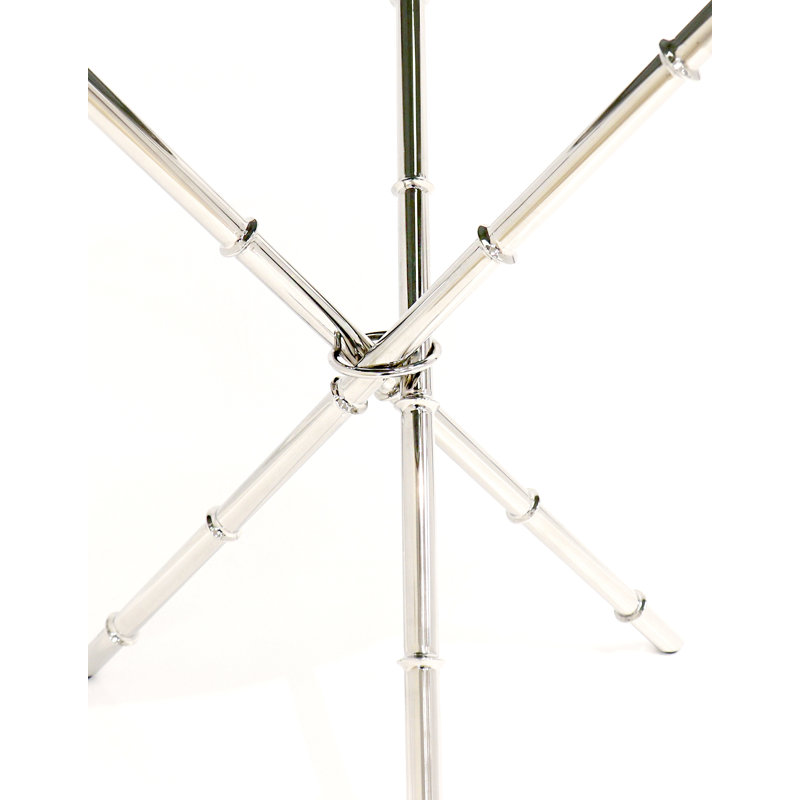 Table de bout en verre Vicenza, Argent