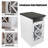 Nightstand End Table With Charging Station And Adjustable Shelf