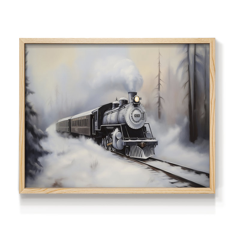 Chirstmas Art-CMIV -Framed Print - Restickable, H 8 po x l 10 po, Naturel