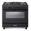 Verona Ultima Midnight 36" 5 Burner Single Dual Fuel Range