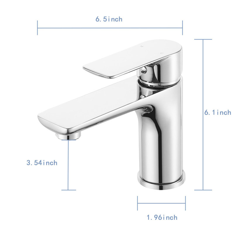 Single Handle Brass Bathroom Sink Faucet