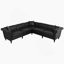 Canapé Chesterfield réversible en forme de L avec accoudoirs roulés et têtes de clou, parfait pour les petits ou grands espaces de vie, confortable et élégant-1409513591