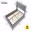 Rangement à gaz complet, base de lit à oreilles moderne, USB-1509336918