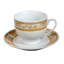 Porcelain Cappuccino Cup and Saucer