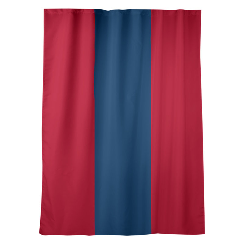 Mississippi Rebellion Sateen Room Darkening Curtain Single Panel, Red/Navy Blue/Red