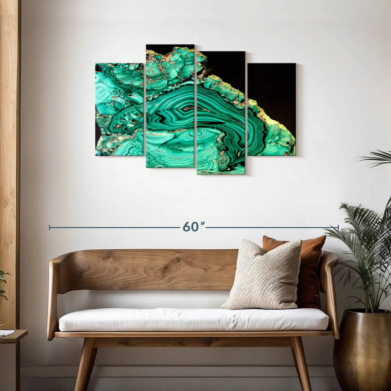 Alvord Malachite Gemstone, 27" H x 43" W