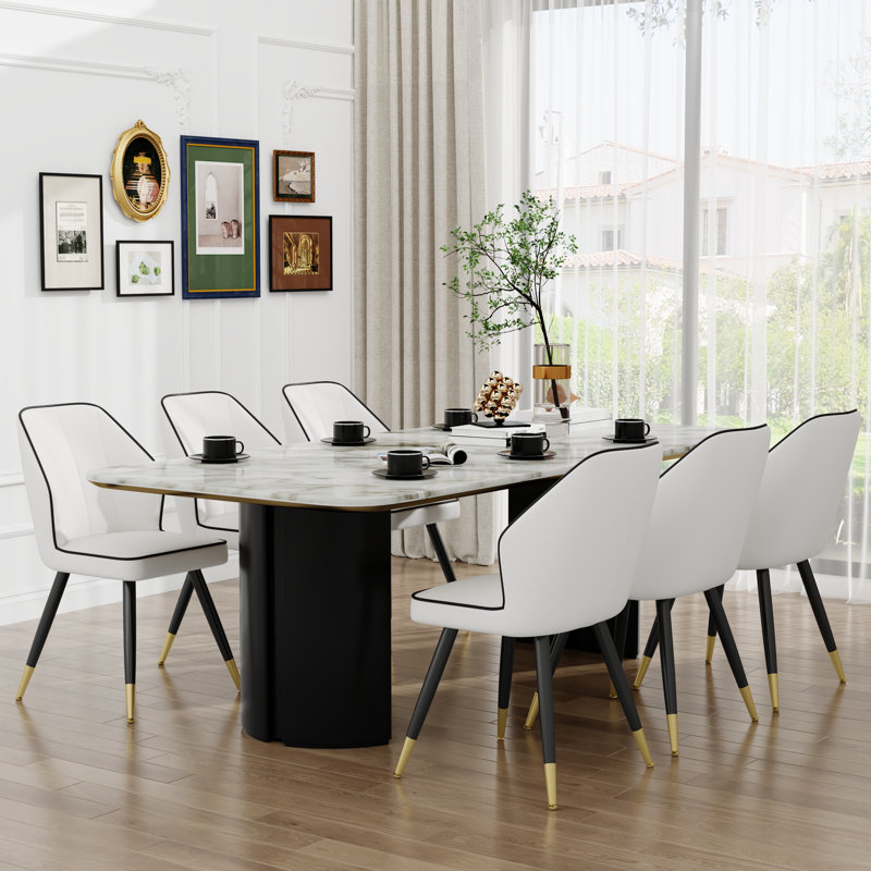 Ikramuddin 17.3'' H Upholstered Dining Chair, White