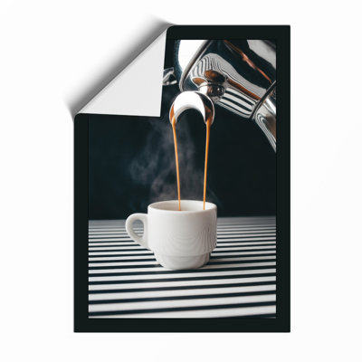 Coffee Pour Modern - Framed Print