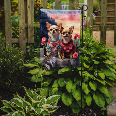 Drapeau pour chien double face en polyester H 15,5 po x l 11,25 po